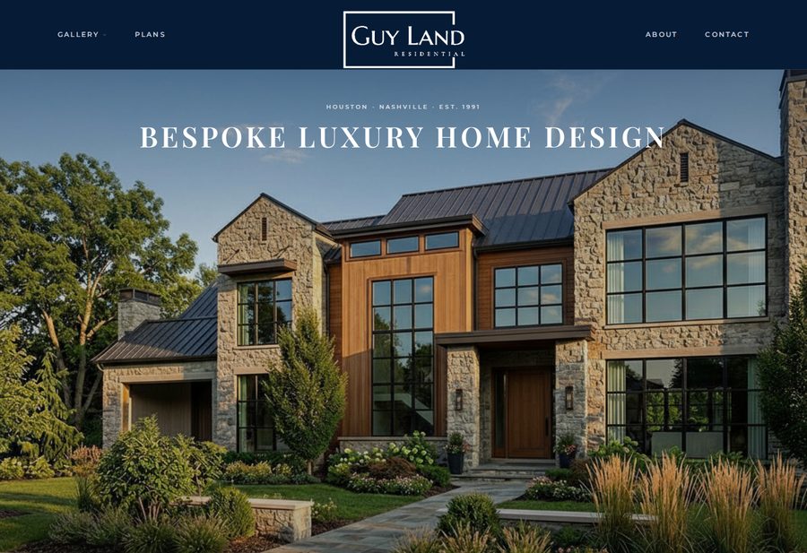 Guy Land Residential website screenshot