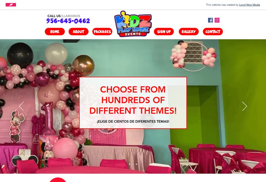 KidzPlayhouse Laredo website screenshot
