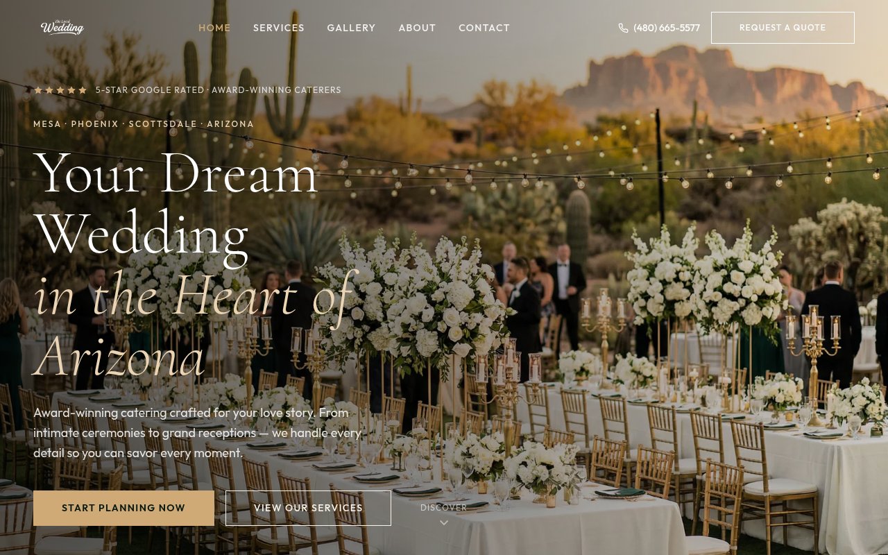 The Local Wedding website by Level Nine Media